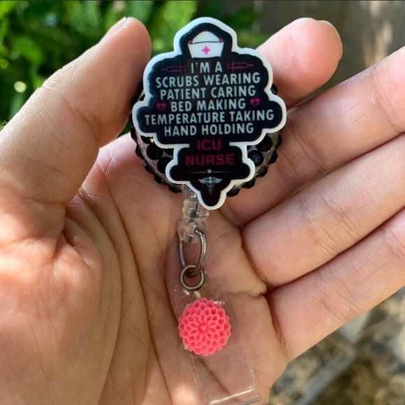 ICU Nurse Badge Holder - Picture 1 of 4